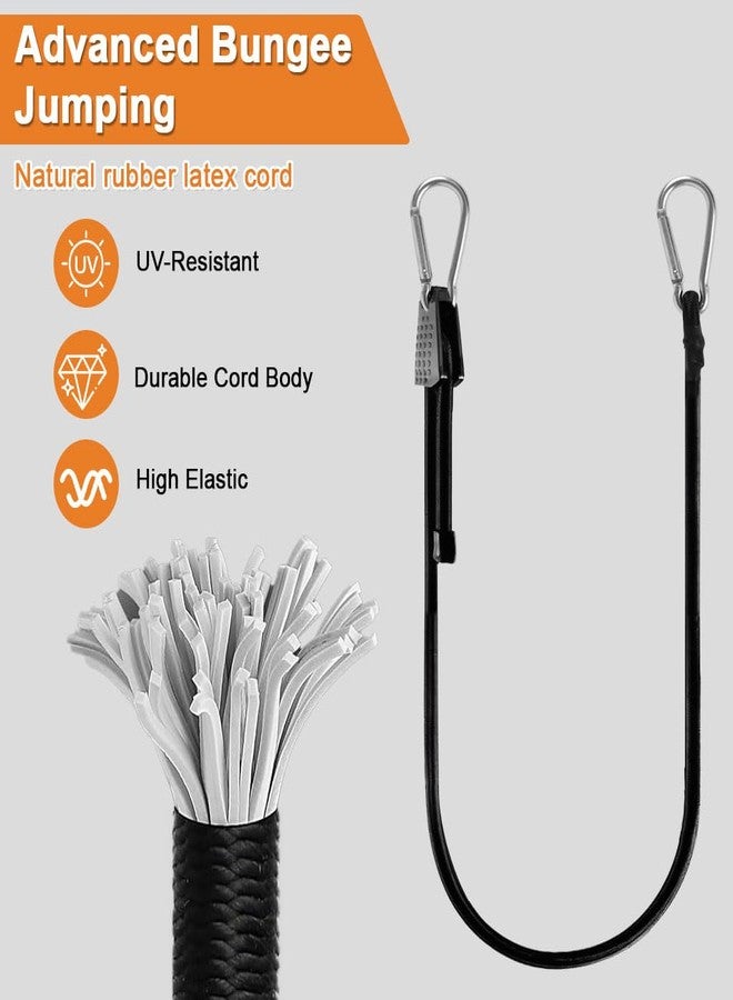 STHIRA® 2 Pcs 3.3ft Elastic Rope With Dual-End Metal Hooks, Heavy-Duty Stretch Straps For Luggage, Bike, Camping, Cargo, Travel & Outdoor Use, Strong & Flexible Securing Bungee Cord For Bike Luggage - Image 4